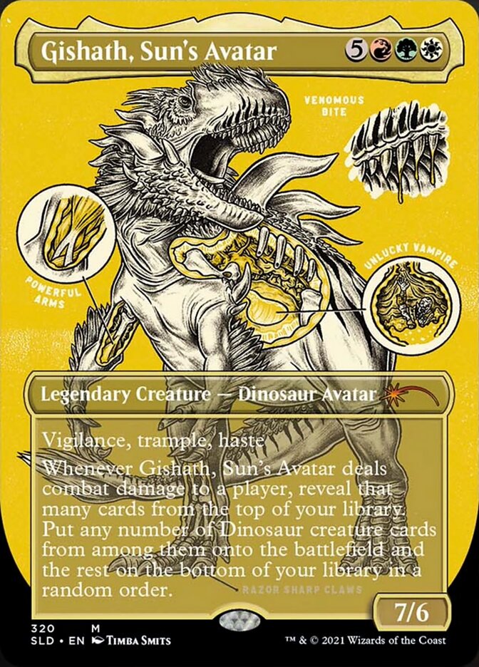Gishath, Sun's Avatar (Borderless) [Secret Lair Drop Series] | Gate City Games LLC