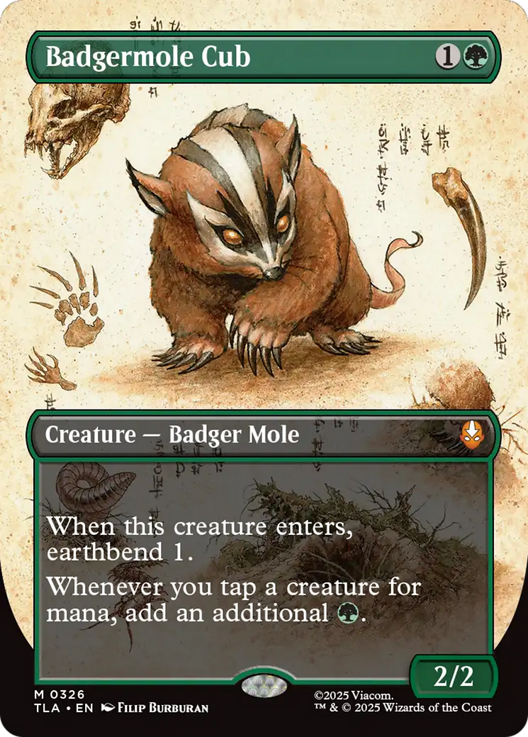 Badgermole Cub (Borderless) [Avatar: The Last Airbender] | Gate City Games LLC