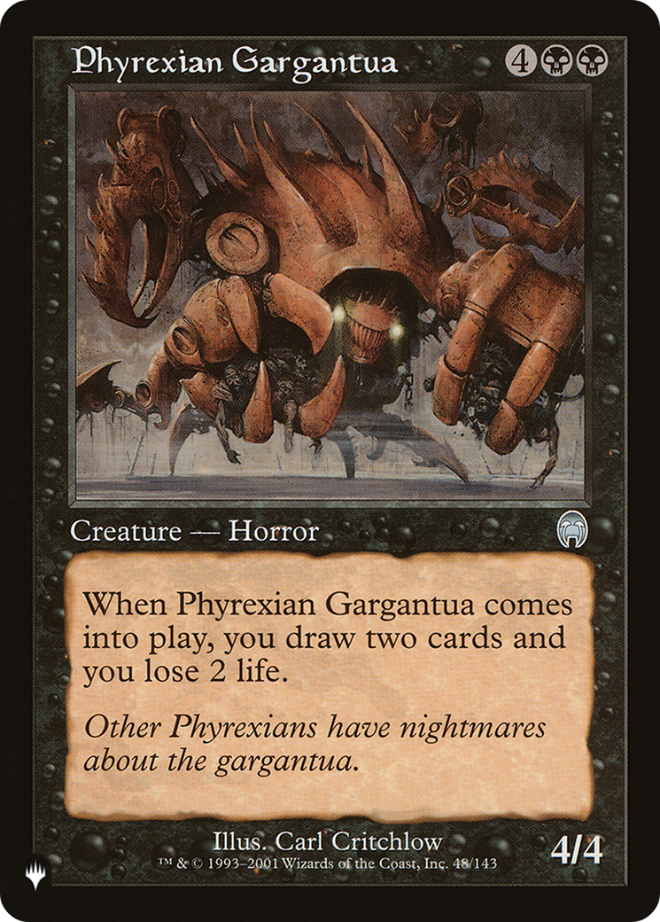 Phyrexian Gargantua [The List Reprints] | Gate City Games LLC