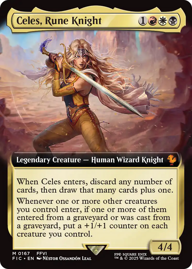 Celes, Rune Knight (Extended Art) [FINAL FANTASY Commander] | Gate City Games LLC