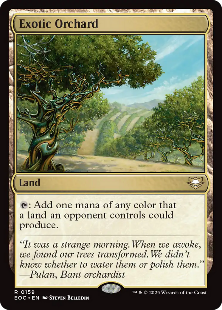 Exotic Orchard [Edge of Eternities Commander] | Gate City Games LLC