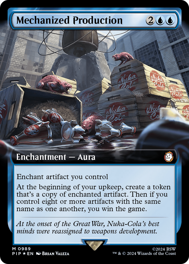 Mechanized Production (Extended Art) (Surge Foil) [Fallout] | Gate City Games LLC