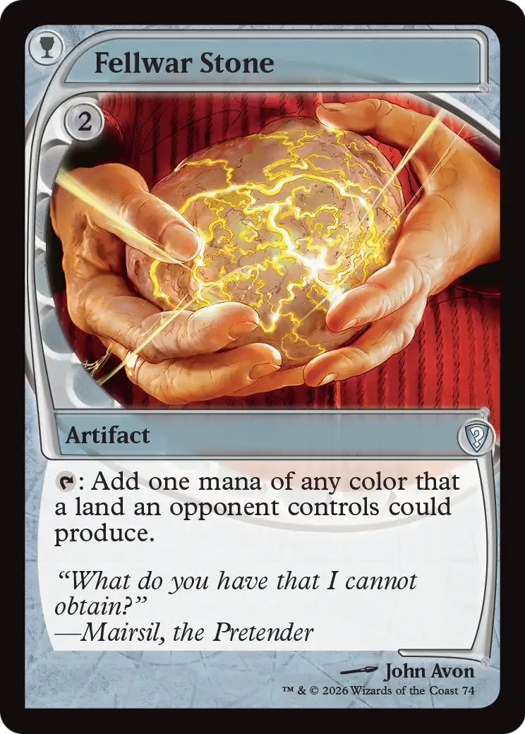 Fellwar Stone (Future Sight) [Mystery Booster: Commander Edition] | Gate City Games LLC