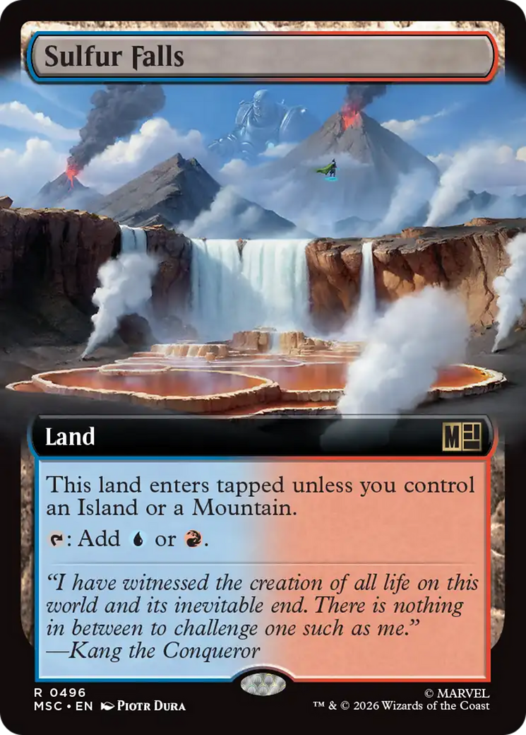 Sulfur Falls (Extended Art) [Marvel Super Heroes Commander] | Gate City Games LLC