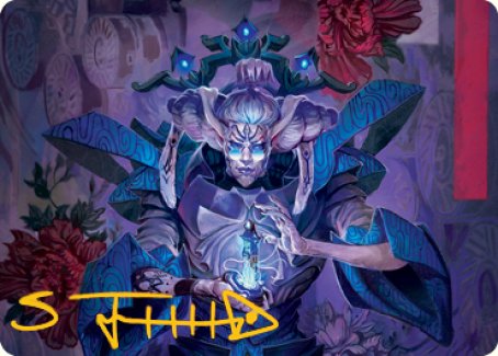 Tameshi, Reality Architect 1 Art Card (Gold-Stamped Signature) [Kamigawa: Neon Dynasty Art Series] | Gate City Games LLC