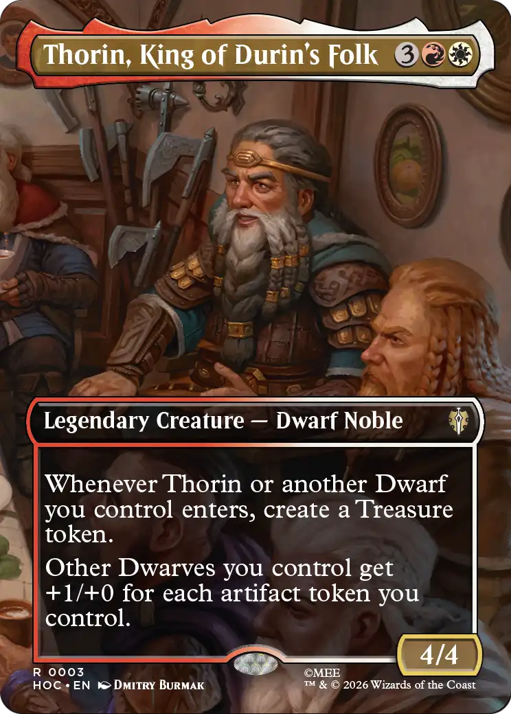 Thorin, King of Durin's Folk (Borderless) [The Hobbit: Eternal-Legal] | Gate City Games LLC