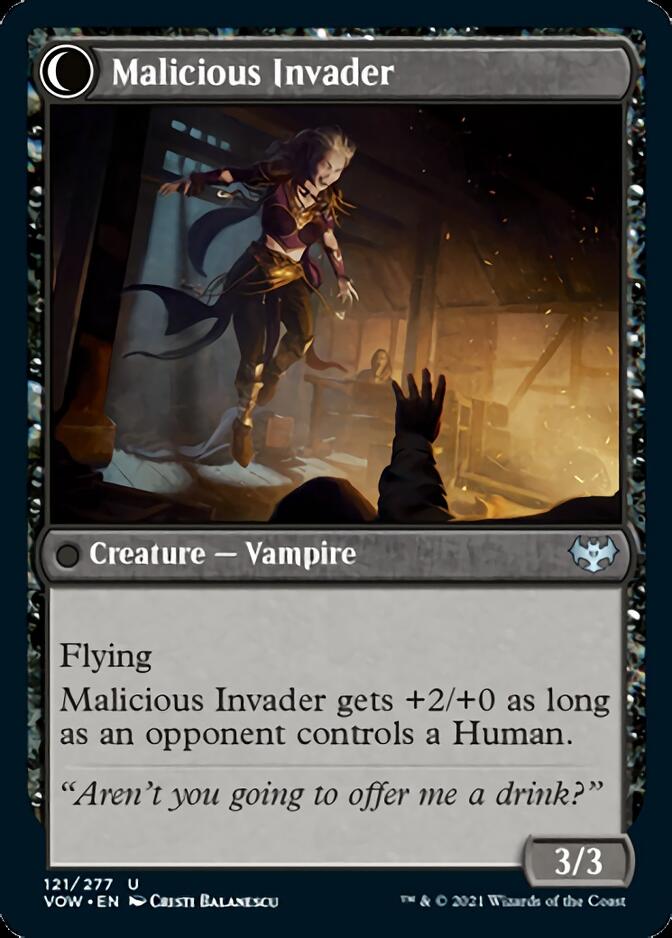Innocent Traveler // Malicious Invader [Innistrad: Crimson Vow] | Gate City Games LLC
