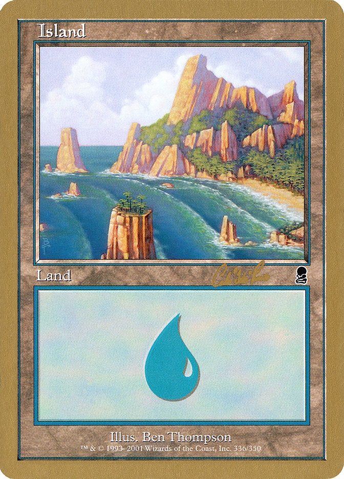Island (cr336) (Carlos Romao) [World Championship Decks 2002] | Gate City Games LLC