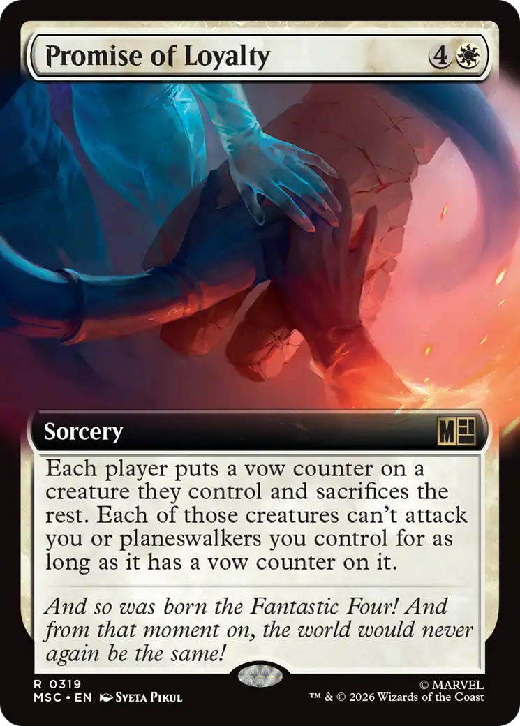 Promise of Loyalty (Extended Art) [Marvel Super Heroes Commander] | Gate City Games LLC