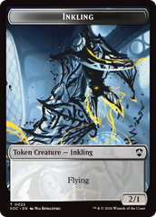 Cat // Inkling (0022) Double-Sided Token [Secrets of Strixhaven Commander Tokens] | Gate City Games LLC