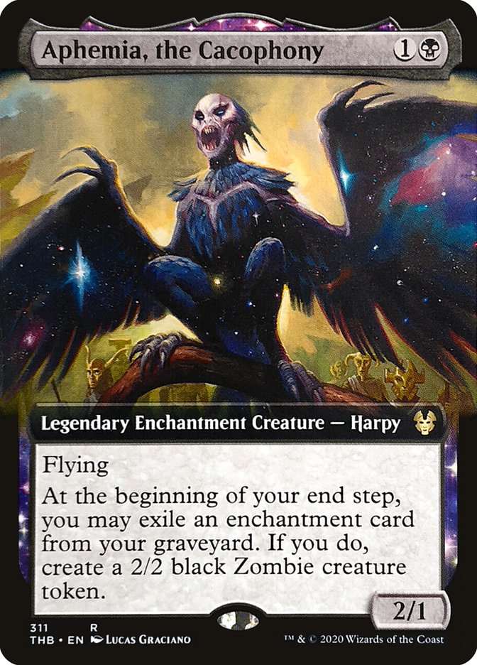 Aphemia, the Cacophony (Extended Art) [Theros Beyond Death] | Gate City Games LLC