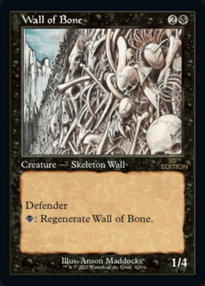 Wall of Bone (Retro) [30th Anniversary Edition] | Gate City Games LLC