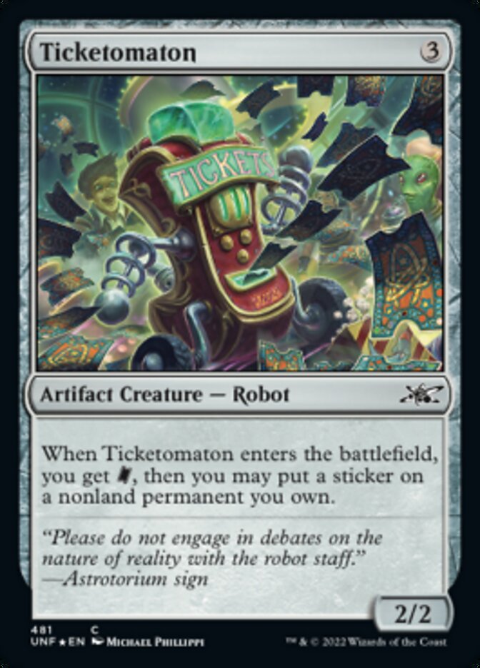 Ticketomaton (Galaxy Foil) [Unfinity] | Gate City Games LLC