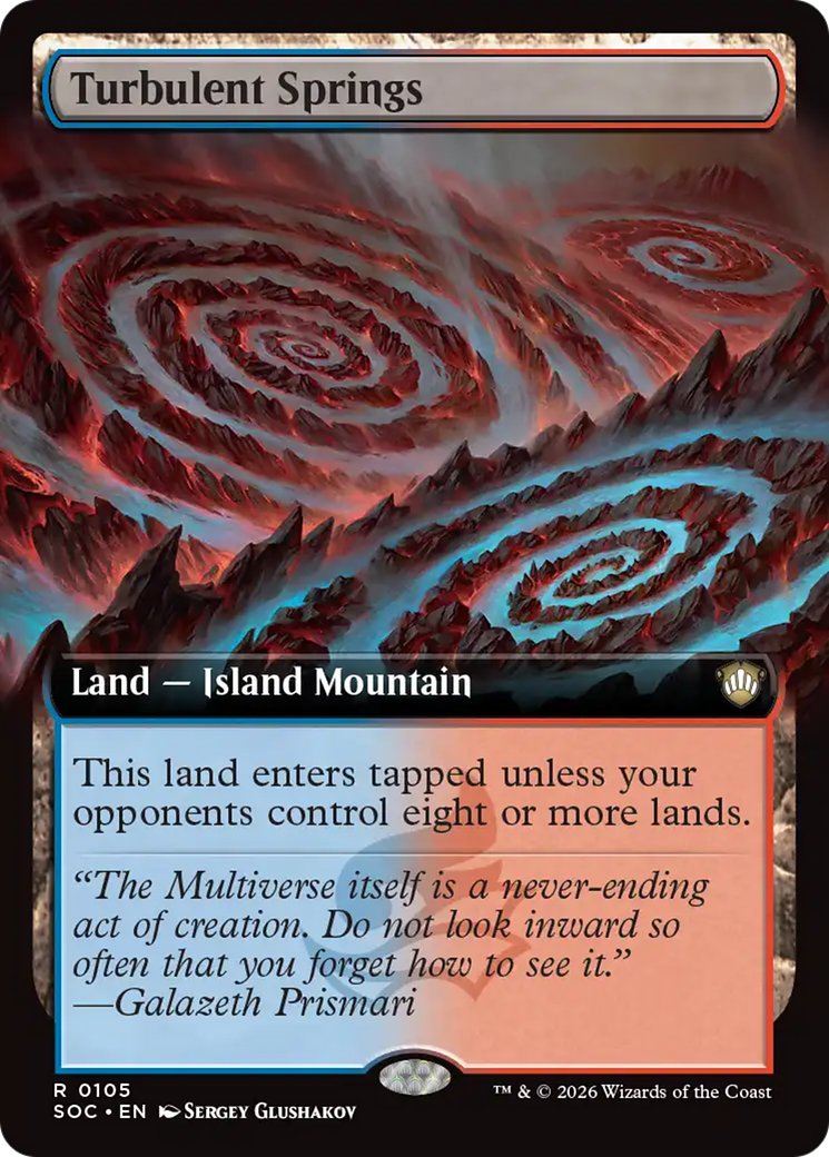 Turbulent Springs (Extended Art) [Secrets of Strixhaven Commander] | Gate City Games LLC