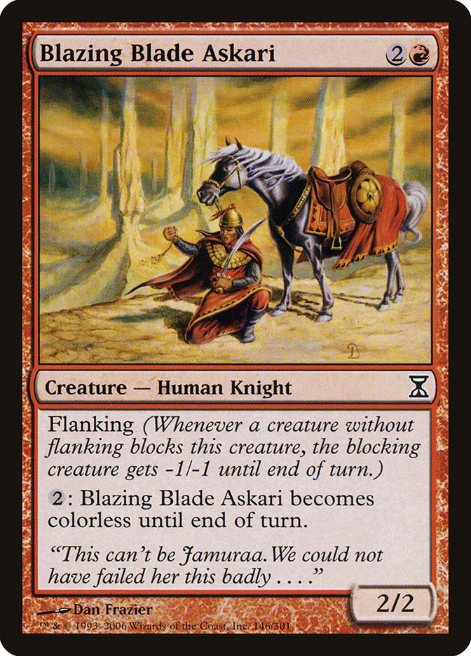 Blazing Blade Askari [Time Spiral] | Gate City Games LLC
