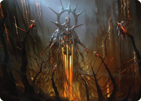 Solphim, Mayhem Dominus Art Card [Phyrexia: All Will Be One Art Series] | Gate City Games LLC