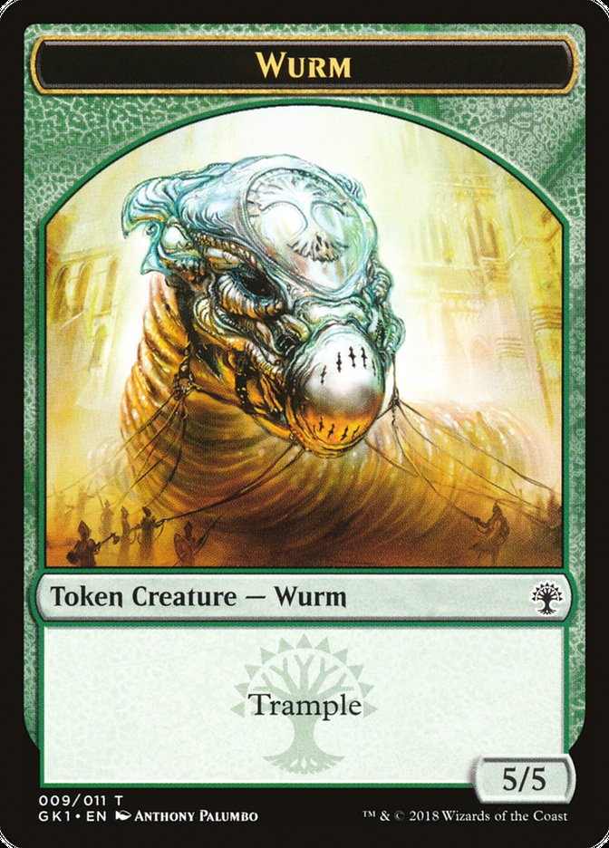 Wurm // Saproling Double-Sided Token [Guilds of Ravnica Guild Kit Tokens] | Gate City Games LLC
