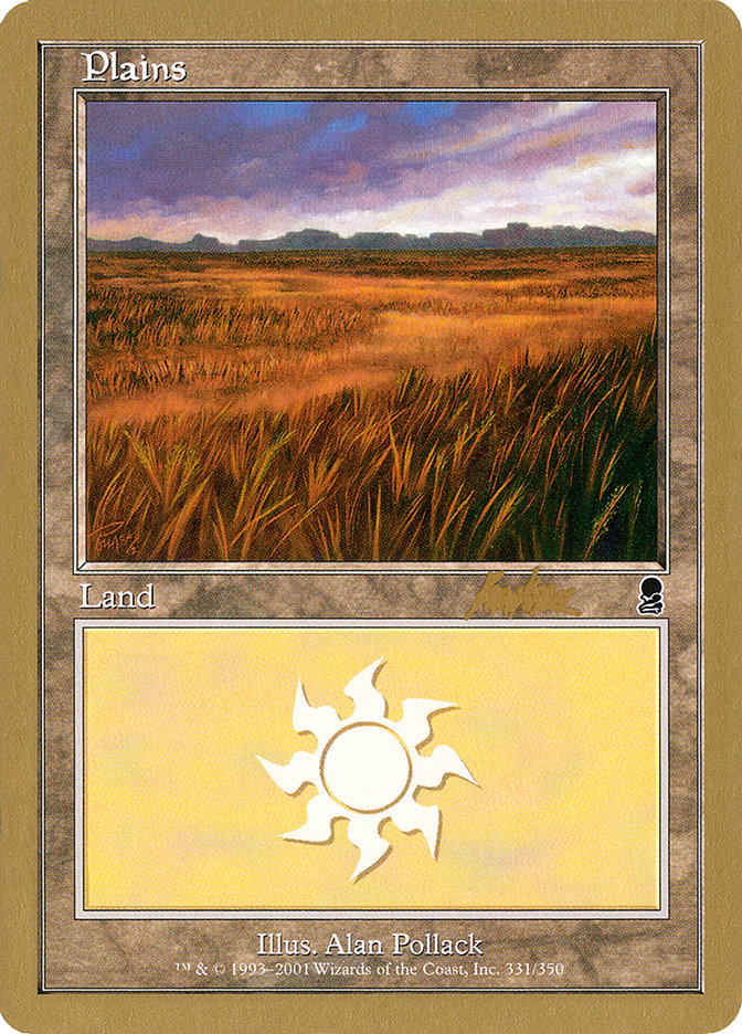 Plains (bk331a) (Brian Kibler) [World Championship Decks 2002] | Gate City Games LLC