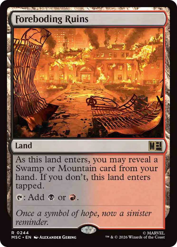 Foreboding Ruins (Surge Foil) [Marvel Super Heroes Commander] | Gate City Games LLC