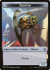 Faerie Rogue // Thopter Double-Sided Token [Zendikar Rising Commander Tokens] | Gate City Games LLC