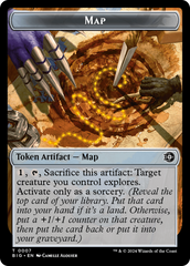 Treasure // Map Double-Sided Token [Outlaws of Thunder Junction Tokens] | Gate City Games LLC