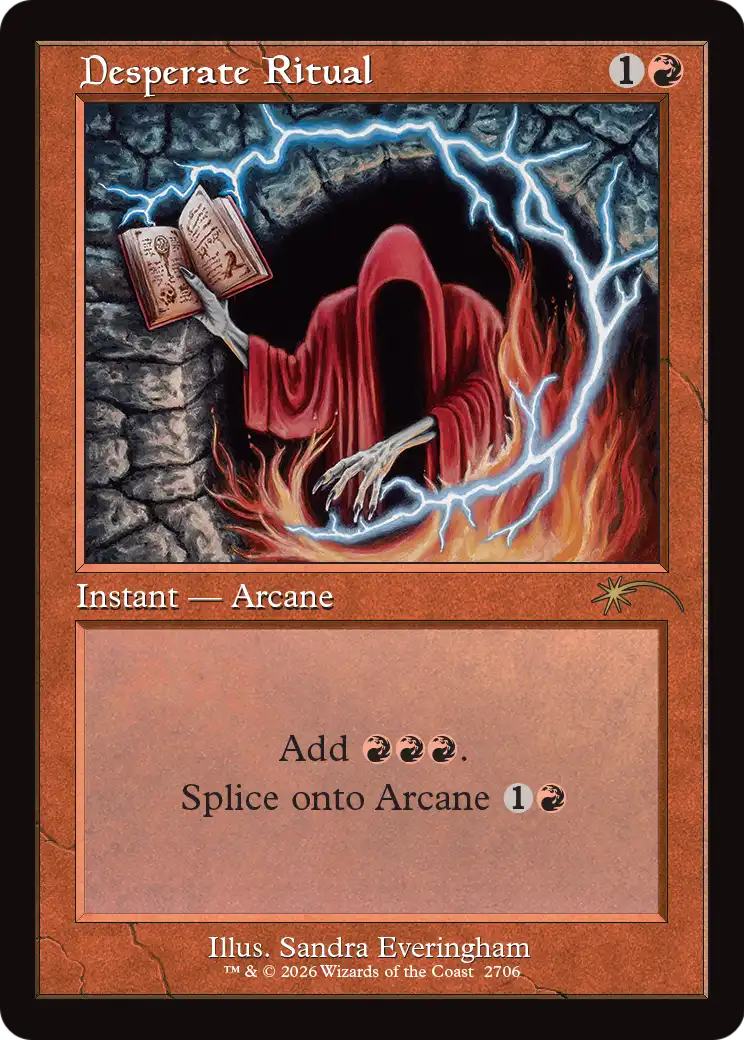 Desperate Ritual (2706) (Retro Frame) [Secret Lair Drop Series] | Gate City Games LLC