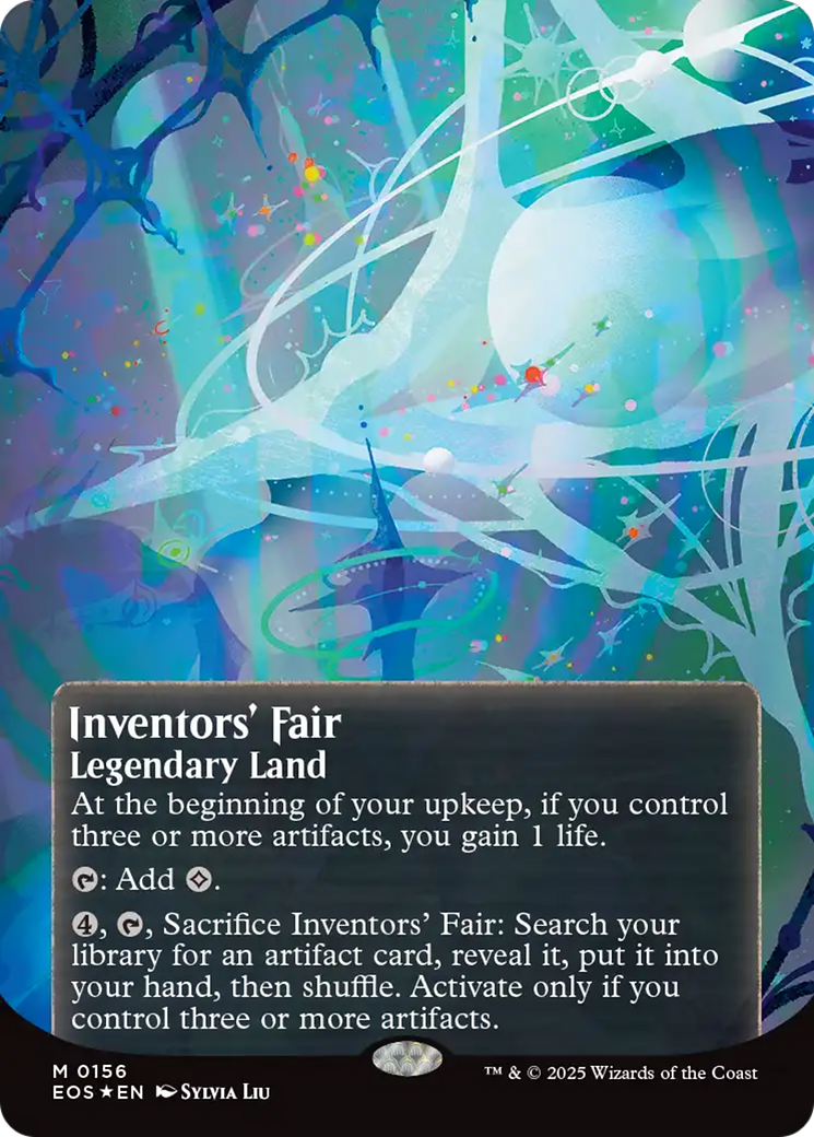 Inventors' Fair (0156) (Borderless) (Galaxy Foil) [Edge of Eternities: Stellar Sights] | Gate City Games LLC