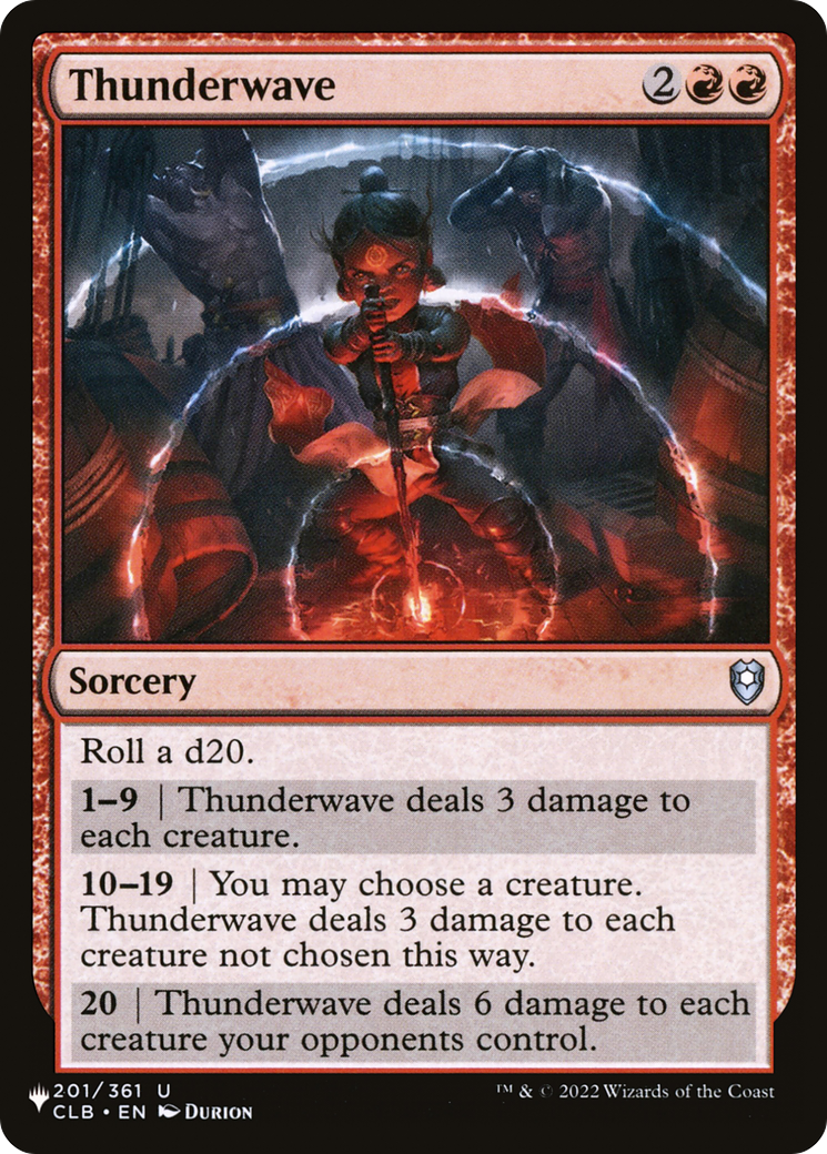 Thunderwave [The List] | Gate City Games LLC