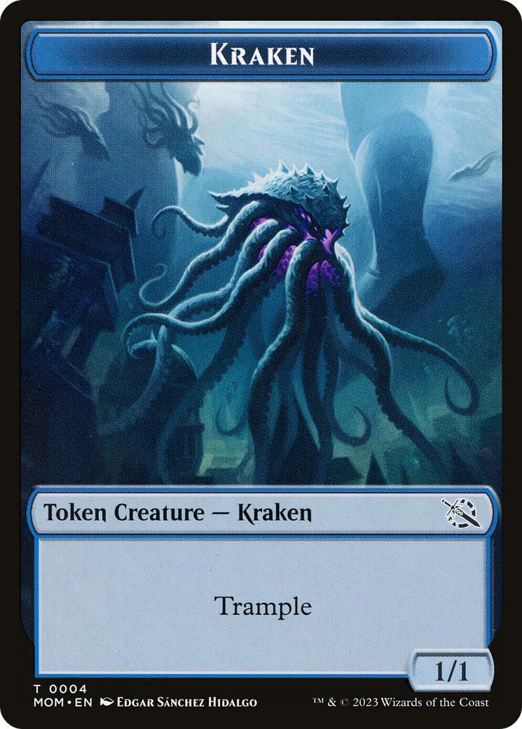 Soldier // Kraken Double-Sided Token [March of the Machine Tokens] | Gate City Games LLC