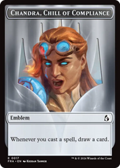 Chandra, Chill of Compliance // Chandra, Torch of Defiance Double-Sided Token [Reality Fracture Tokens] | Gate City Games LLC
