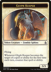 Glyph Keeper // Warrior Double-Sided Token [Amonkhet Tokens] | Gate City Games LLC
