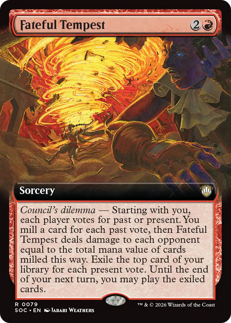 Fateful Tempest (Extended Art) [Secrets of Strixhaven Commander] | Gate City Games LLC