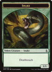 Aven Initiate // Snake Double-Sided Token [Amonkhet Tokens] | Gate City Games LLC