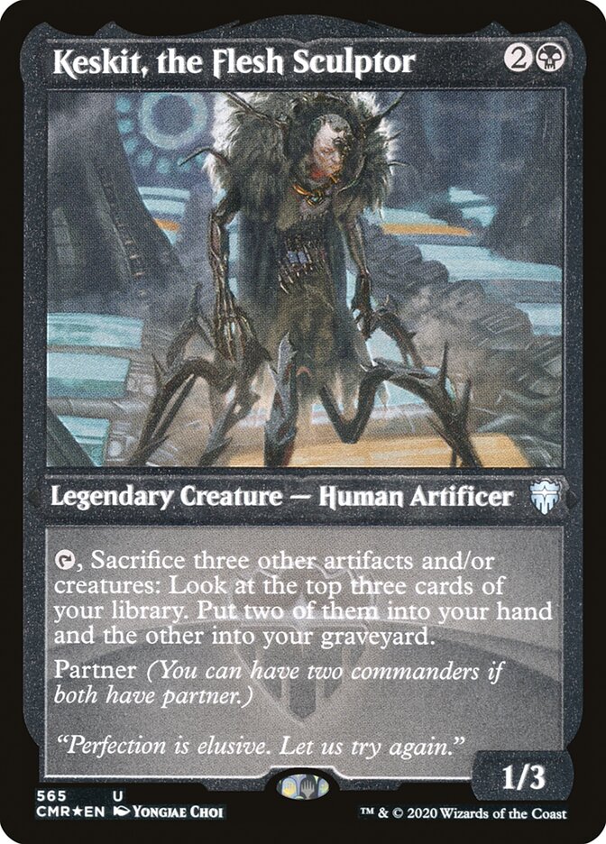 Keskit, the Flesh Sculptor (Etched) [Commander Legends] | Gate City Games LLC