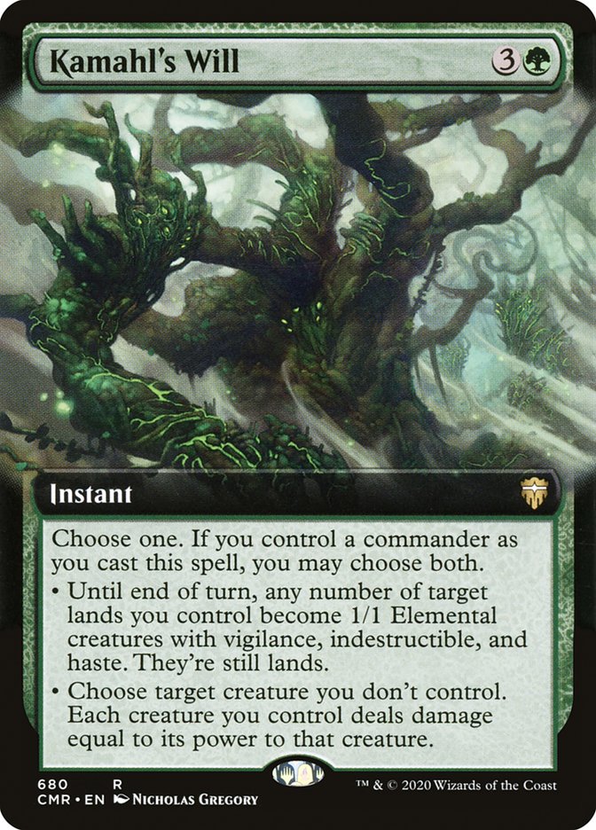 Kamahl's Will (Extended Art) [Commander Legends] | Gate City Games LLC