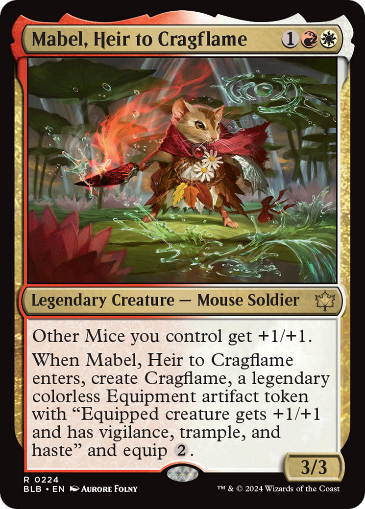 Mabel, Heir to Cragflame [Bloomburrow] | Gate City Games LLC