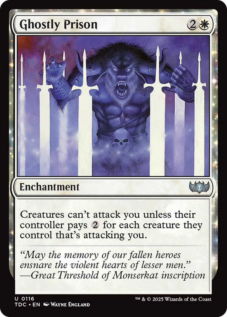 Ghostly Prison [Tarkir: Dragonstorm Commander] | Gate City Games LLC