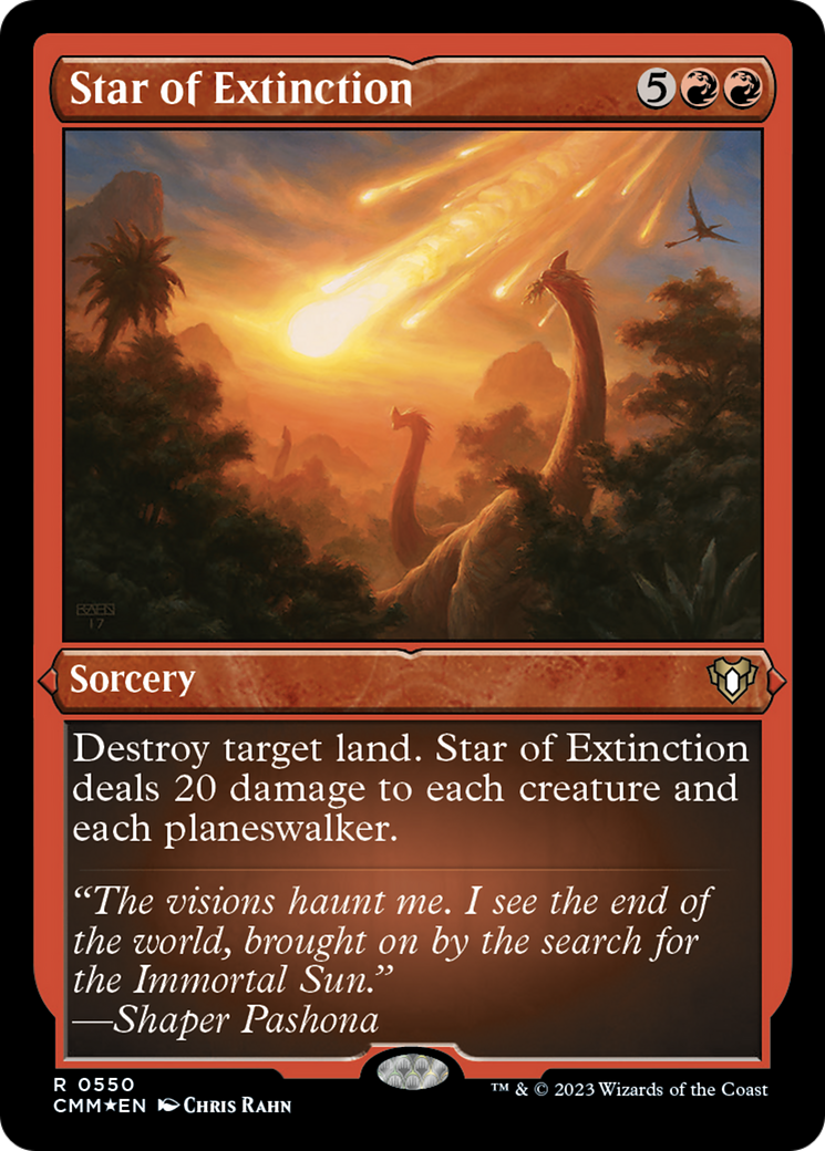 Star of Extinction (Foil Etched) [Commander Masters] | Gate City Games LLC