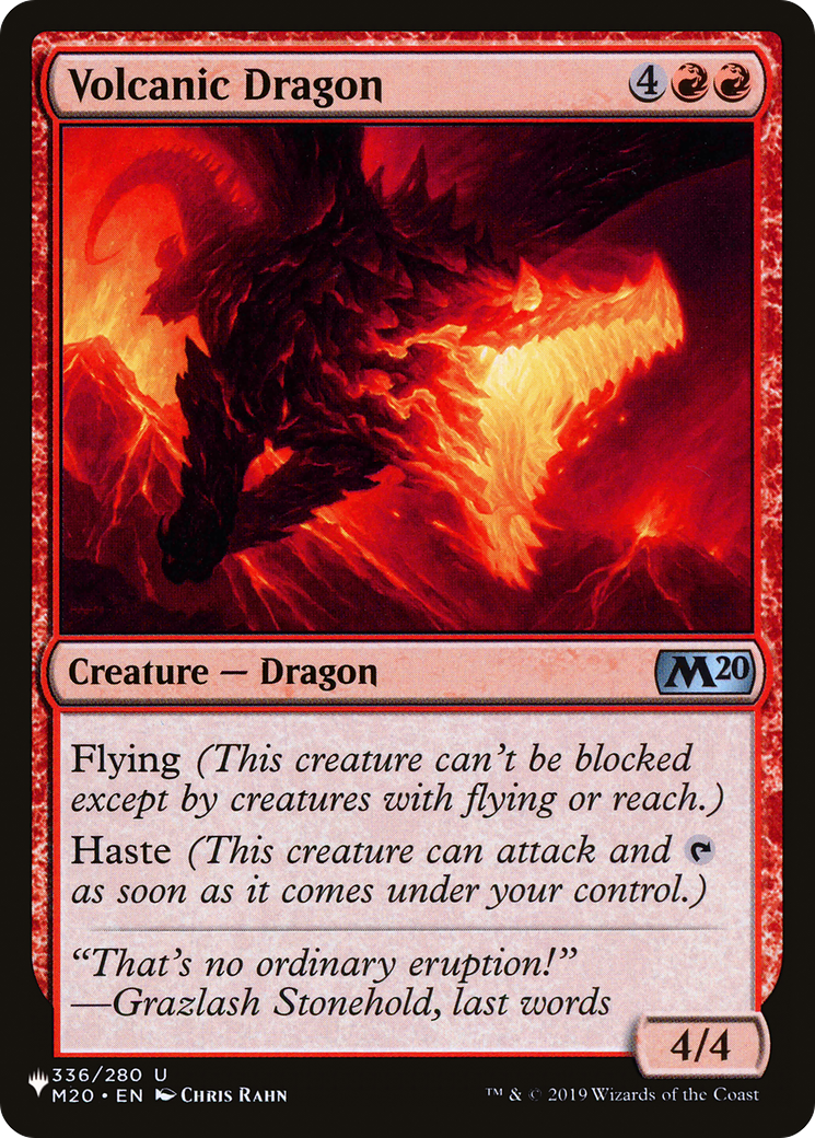 Volcanic Dragon (M20) [The List] | Gate City Games LLC