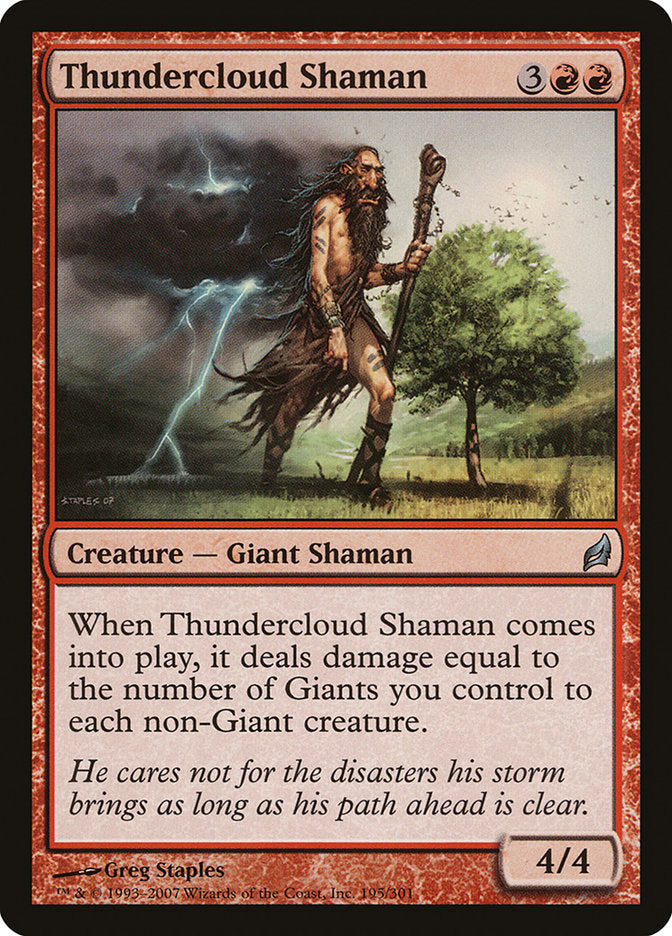 Thundercloud Shaman [Lorwyn] | Gate City Games LLC