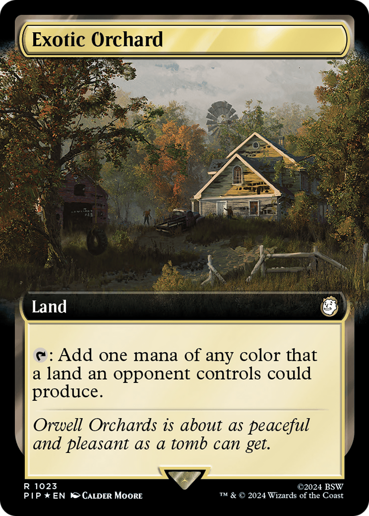 Exotic Orchard (Extended Art) (Surge Foil) [Fallout] | Gate City Games LLC