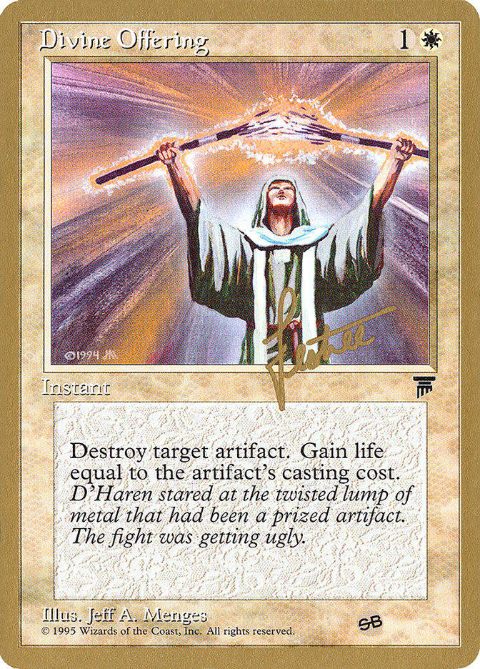 Divine Offering (Bertrand Lestree) (SB) [Pro Tour Collector Set] | Gate City Games LLC