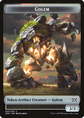 Elephant // Golem Double-Sided Token [Double Masters Tokens] | Gate City Games LLC
