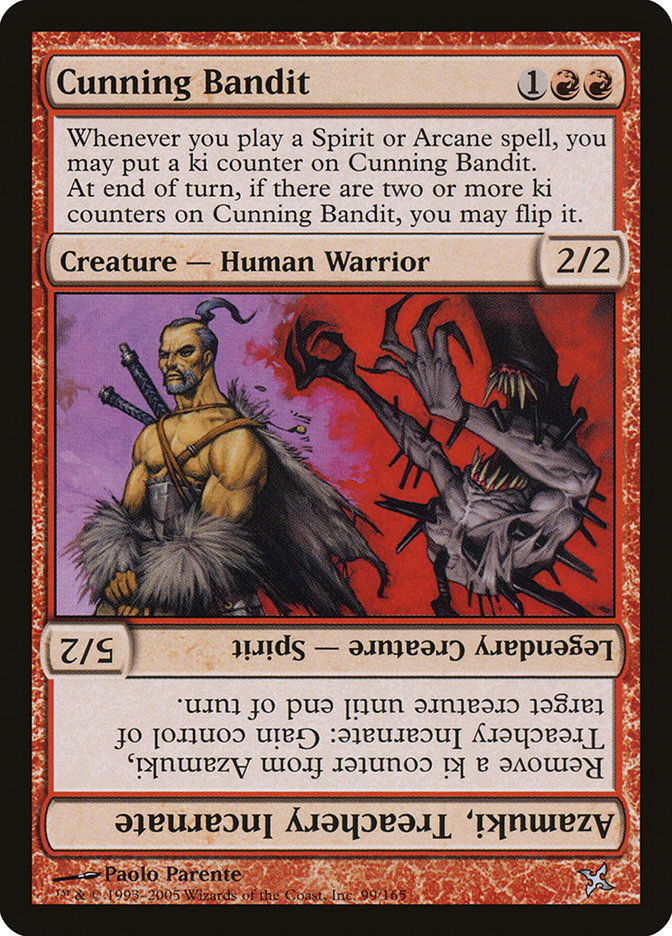 Cunning Bandit // Azamuki, Treachery Incarnate [Betrayers of Kamigawa] | Gate City Games LLC