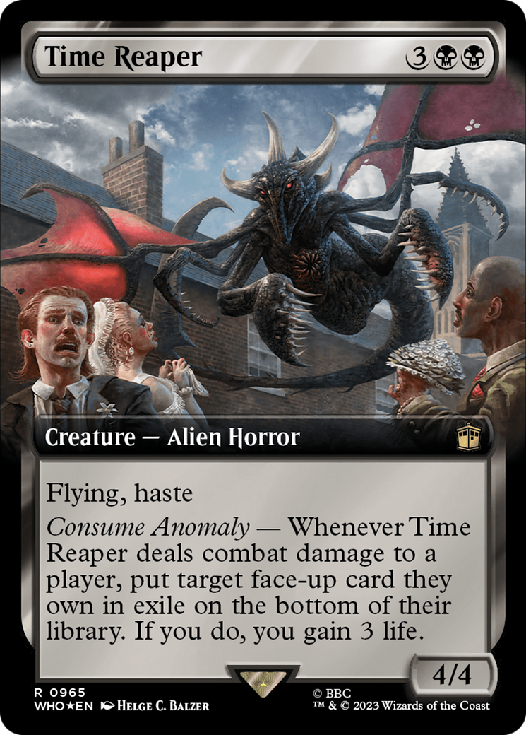 Time Reaper (Extended Art) (Surge Foil) [Doctor Who] | Gate City Games LLC