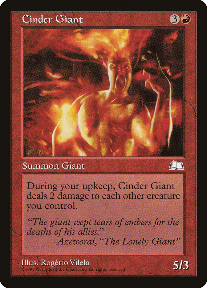 Cinder Giant [Weatherlight] | Gate City Games LLC