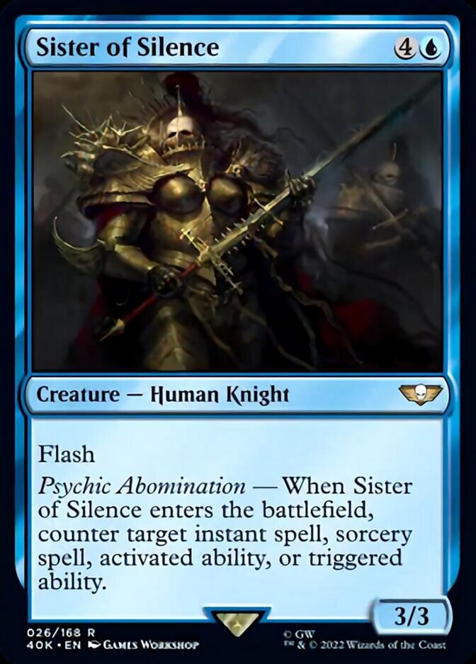 Sister of Silence (Surge Foil) [Warhammer 40,000] | Gate City Games LLC
