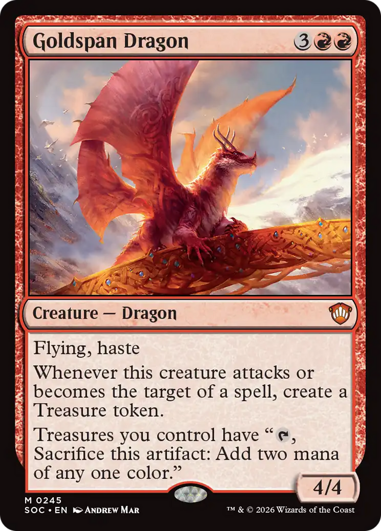 Goldspan Dragon [Secrets of Strixhaven Commander] | Gate City Games LLC