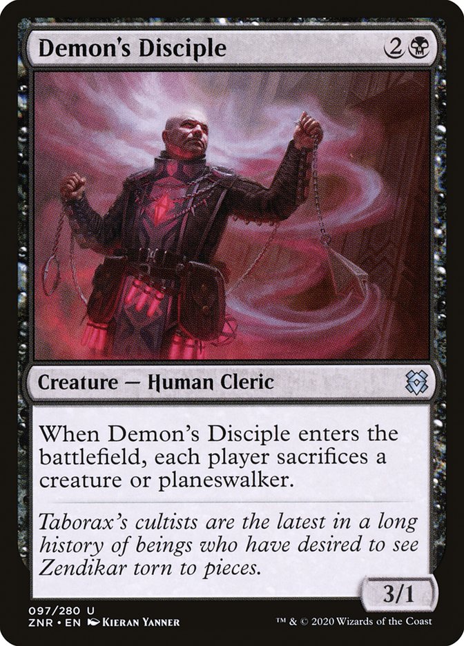 Demon's Disciple [Zendikar Rising] | Gate City Games LLC