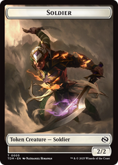 Solider (0004) // Solider (0005) Double-Sided Token [Tarkir: Dragonstorm Tokens] | Gate City Games LLC